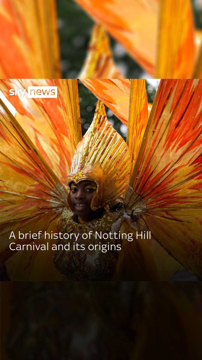Every year on August bank holiday weekend, the streets of Notting Hill are transformed by the world’s second-largest street carnival. Sky’s Christopher Olaniyan explains the carnival’s origins.