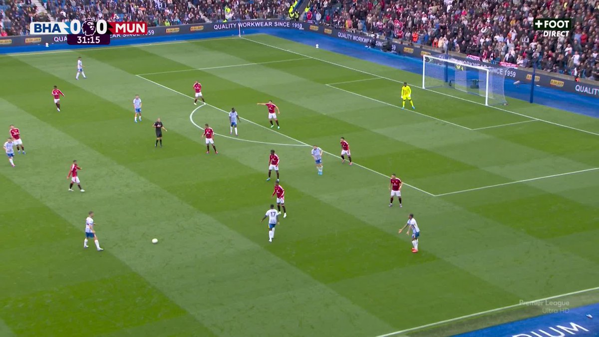 Danny Welbeck marque son 100ème but en carrière et ouvre le score ! ⚽️ 1-0 pour Brighton face à Manchester United. 🔵⚪️ 🎥 CANAL+ Foot