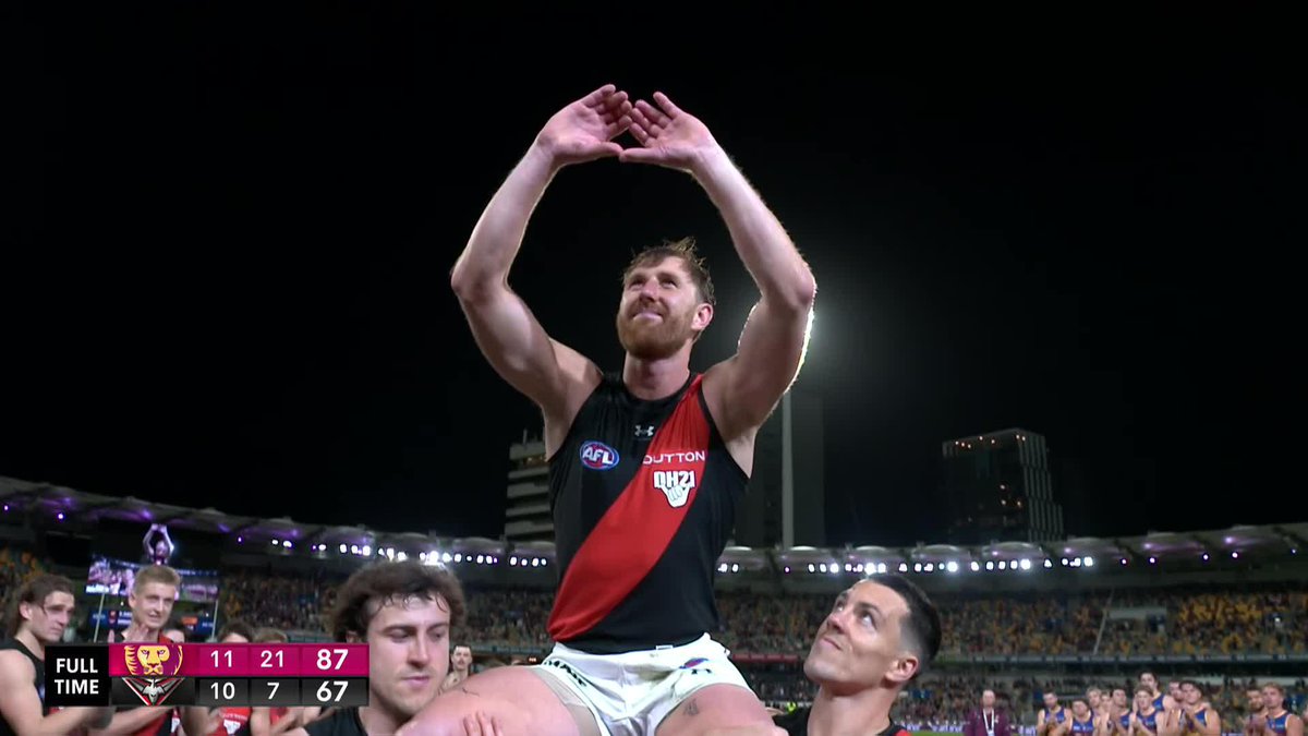 Farewell Dyson, you will be missed ❤️🖤 #AFLLionsDons