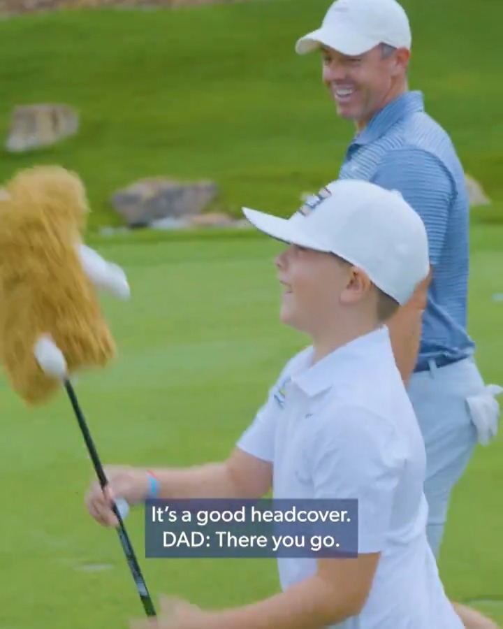 Dreams do come true 🥹 8-year-old Luke spent the day with his favorite golfer, Rory McIlroy, during the BMW Championship pro-am. A Dream On 3 recipient with autism, the Parker, Colorado native's passion for golf began with watching tournaments on TV with his dad. Now he competes on the course and swings like his role model.