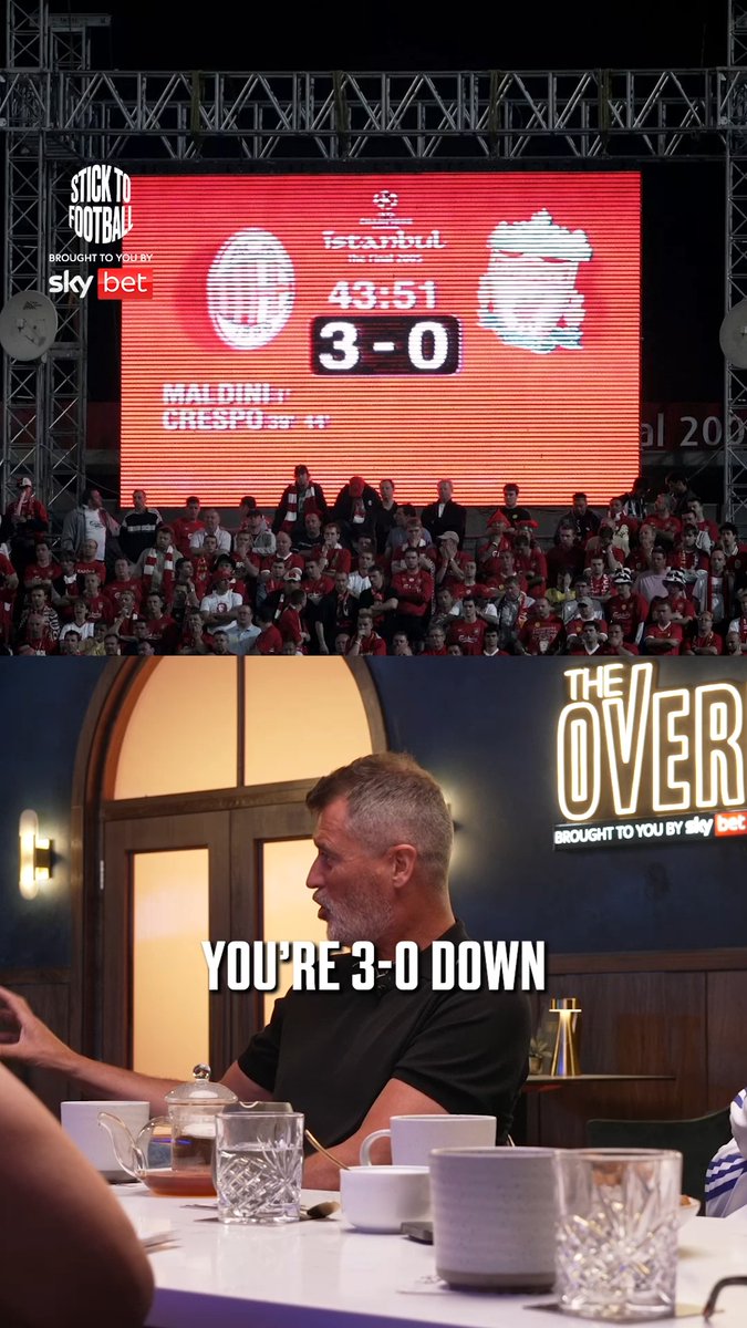 Rafa Benitez reveals what he told the Liverpool players at halftime during their epic Champions League final comeback in Istanbul! 🏟️