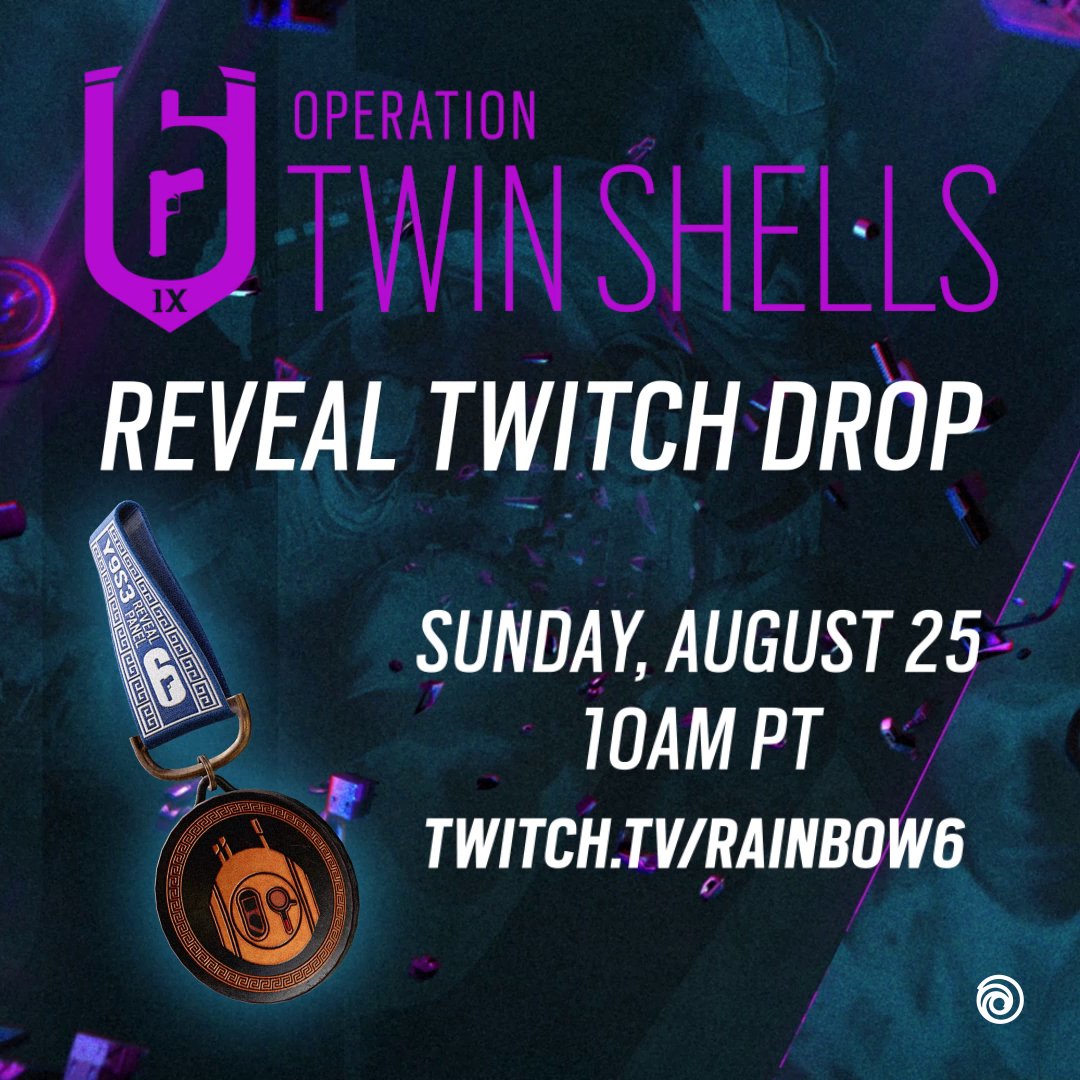 Tune-in to the Operation Twin Shells reveal panel tomorrow at 10AM PT live on and unlock an exclusive charm!