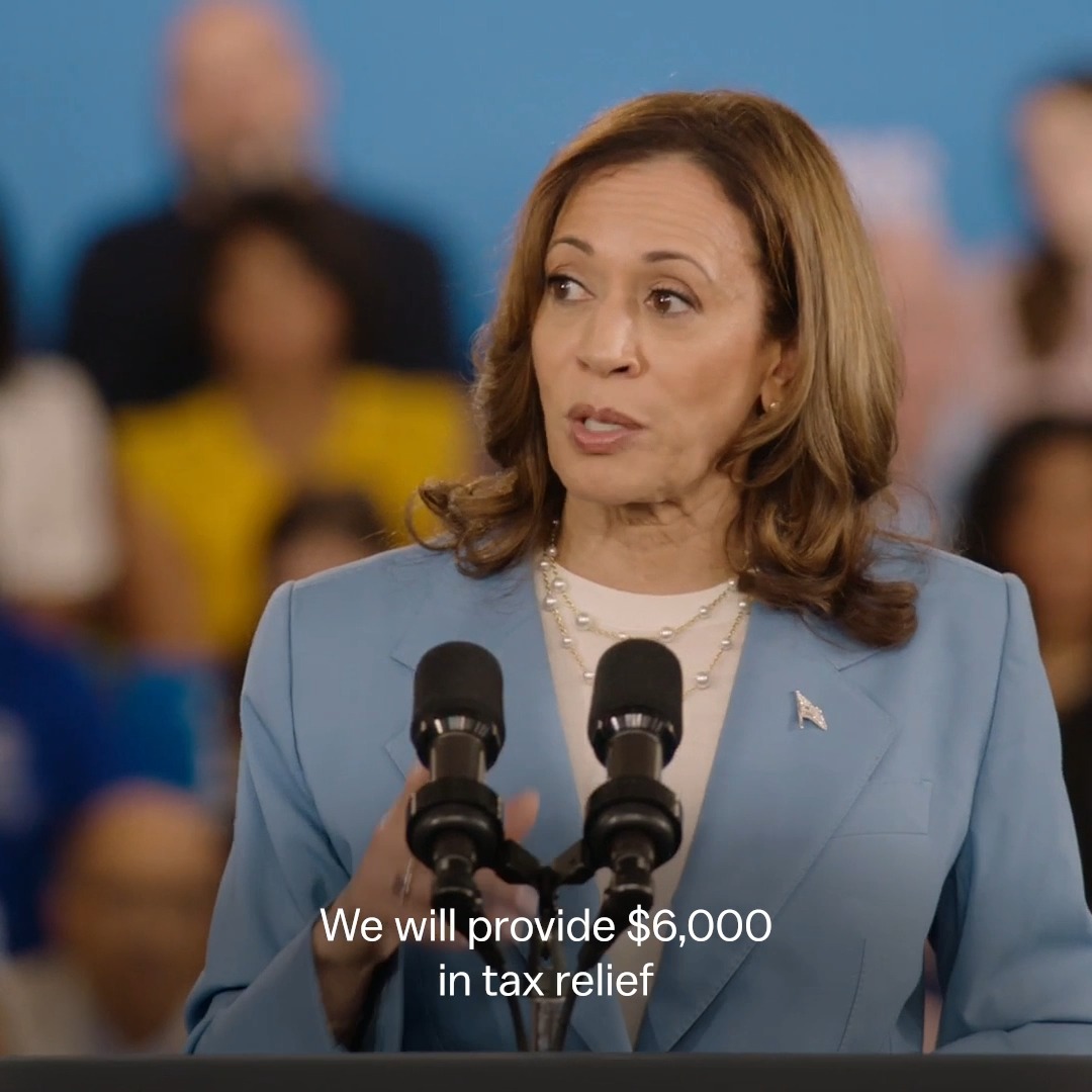 Under my economic plan, more than 100 million Americans will get a tax cut. We will do this by restoring and expanding the Earned Income Tax Credit and the Child Tax Credit.