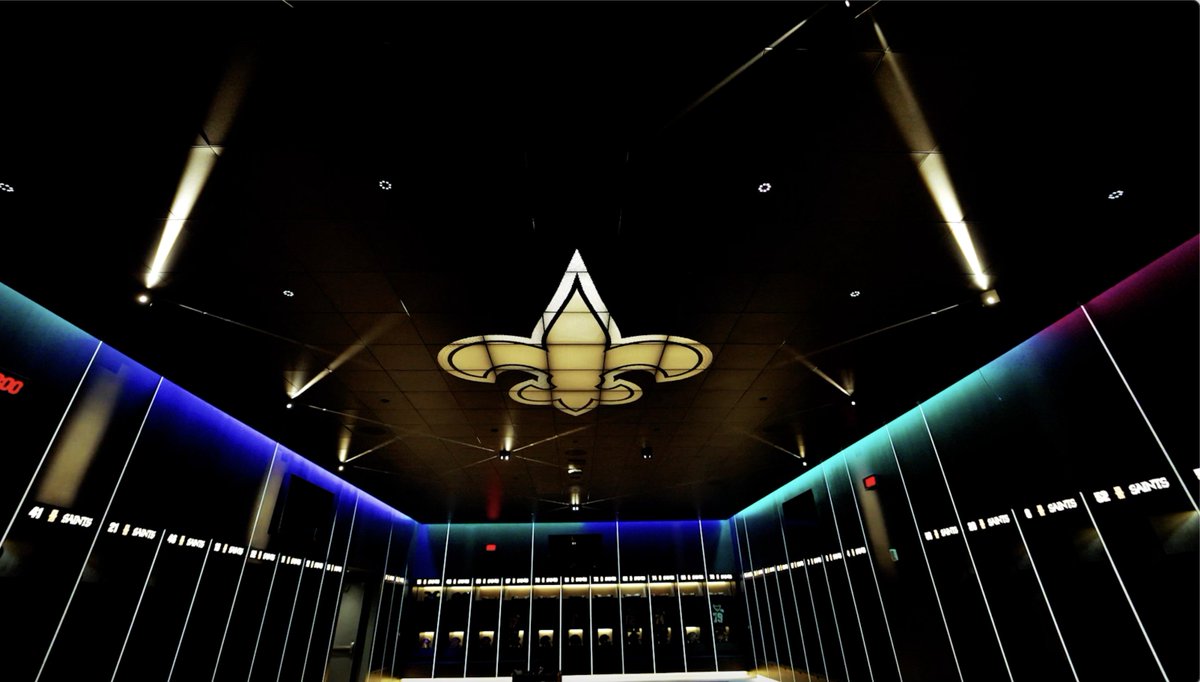 "This is amazing!" 🤩 #Saints players react to the new locker room in the Caesars Superdome!
