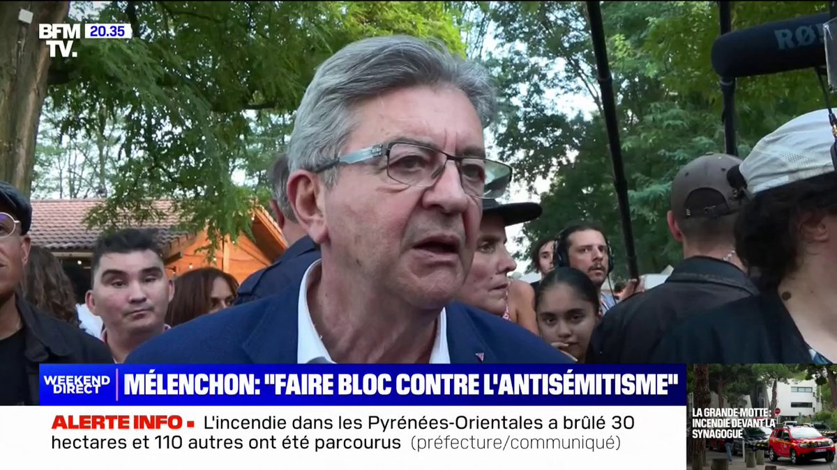 Accusations d'antisémitisme à LFI: "Ça suffit d'inventer comme cela et d'insulter", s'insurge Jean-Luc Mélenchon