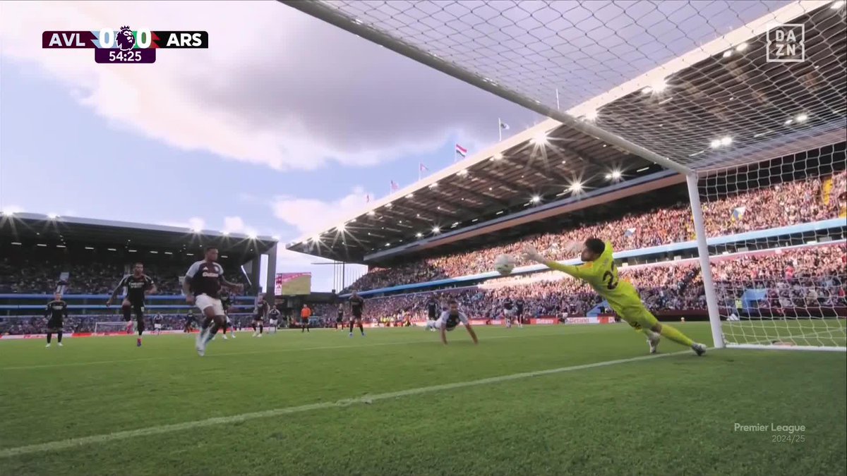 ¡BRUTAL! 🔒 Lo de David Raya no tiene nombre... EL MURO DEL ARSENAL 🧱 #PremierLeagueDAZN ⚽🏴