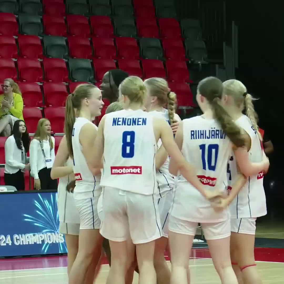 HISTORY MAKERS!!! 🇫🇮🏆 #U16EuroBasket x Basketball Finland