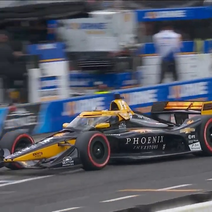 "Bring it home, you've got it!" What a run to the POLE for Santino Ferrucci 👏