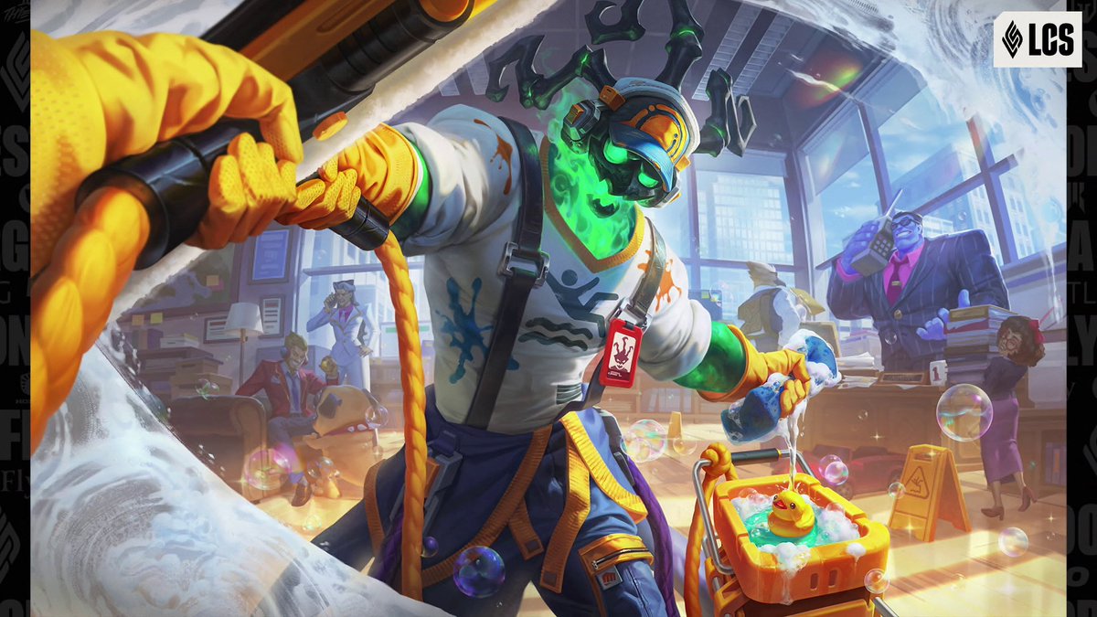The world premiere of Janitor Thresh! #LCS