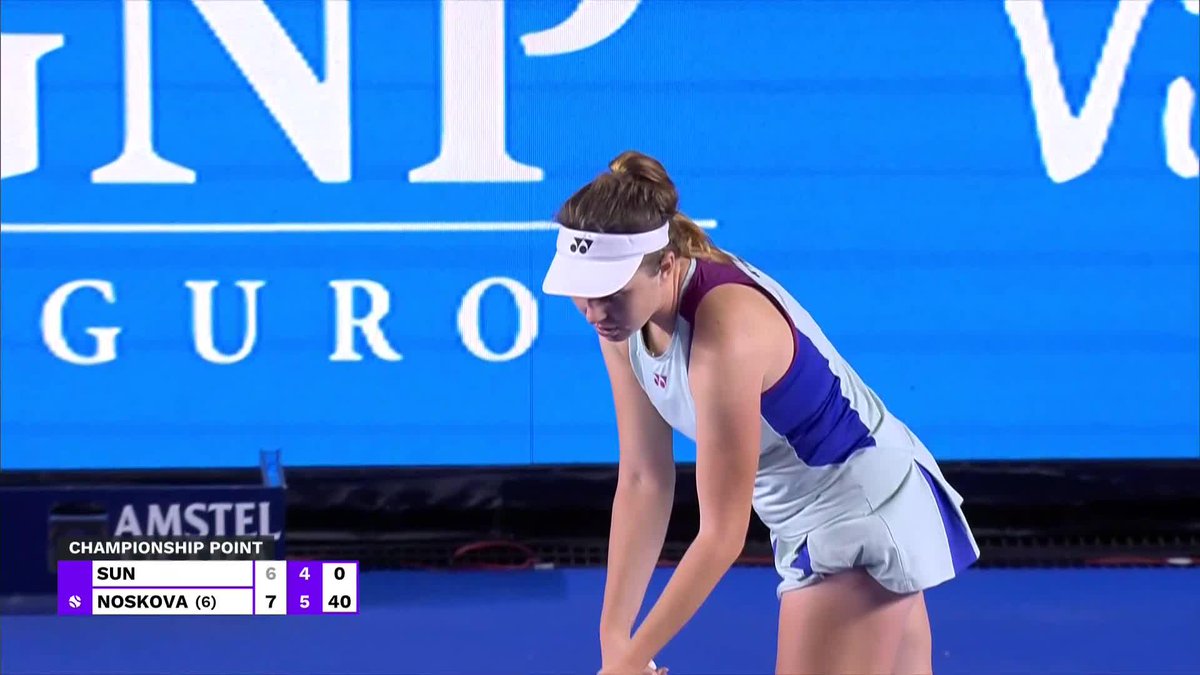WHAT DREAMS ARE MADE OF ✨ Linda Noskova captures her first WTA title after defeating Sun in straight sets! #AbiertoGNPSeguros