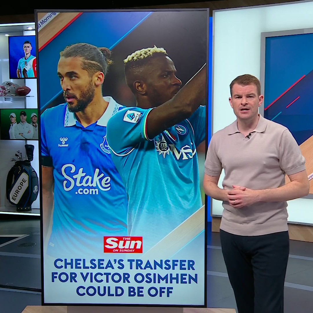 The Sun are reporting that Chelsea's transfer for Victor Osimhen could be off the table, with the club considering Everton's Dominic Calvert-Lewin 📰