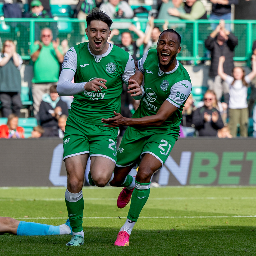 Kieron Bowie gets his first Hibs goal ⚽️