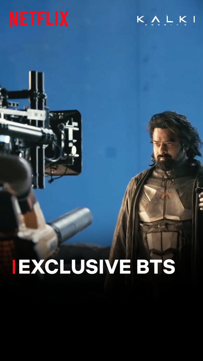 REBELS assemble! Here’s some rare BTS footage from #Kalki2898AD. Watch it on Netflix, in Hindi.