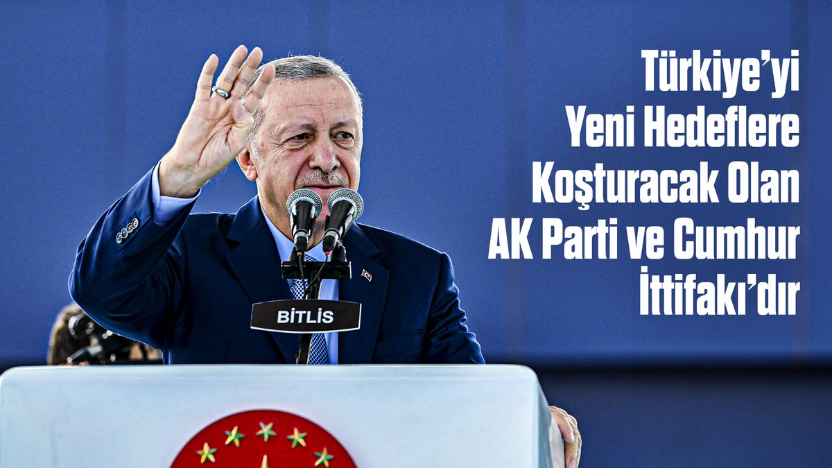 Türkiye’yi sıkıntılarından kurtaracak olan da yeni hedeflere koşturacak olan da yine biziz, AK Parti ve Cumhur İttifakı’dır.