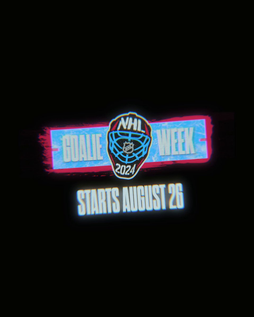 #NHLGoalieWeek starts TOMORROW, and we can hardly contain our excitement! 🥳