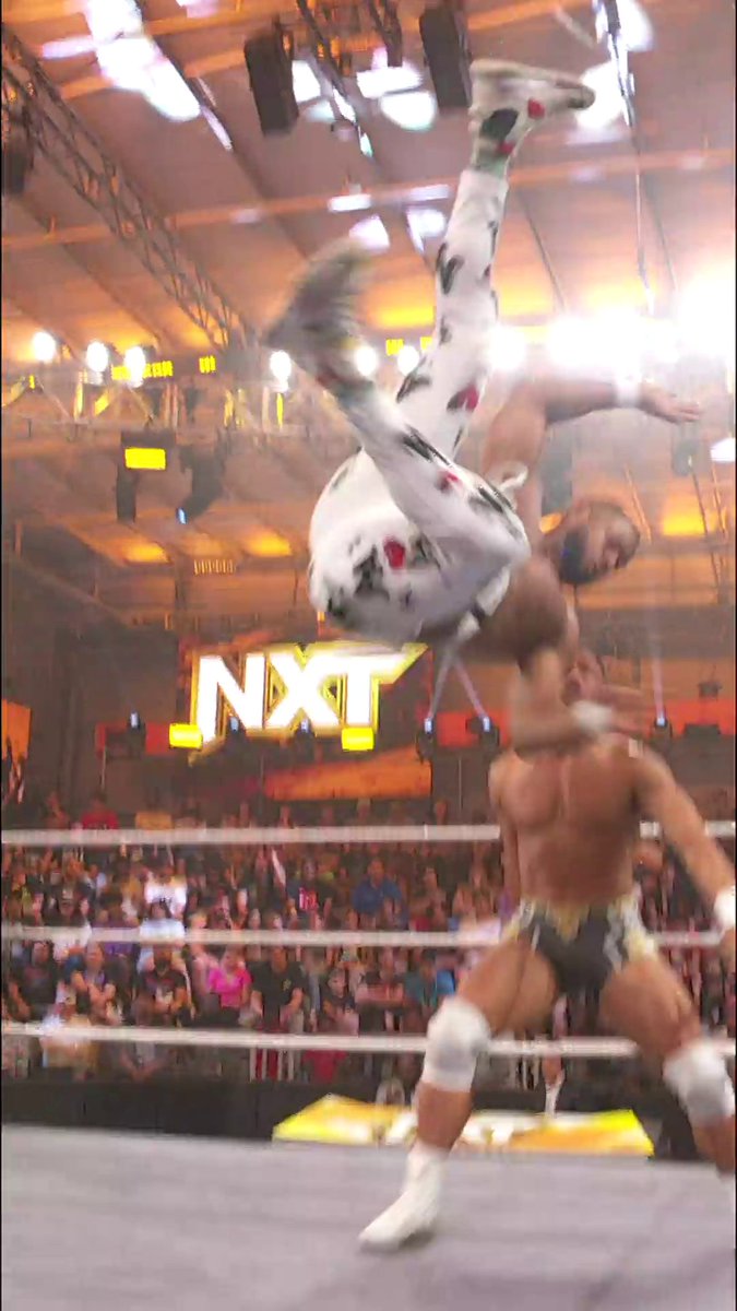 .Dion Lennox absolutely LAUNCHED Tehuti Miles 😱 #WWENXT