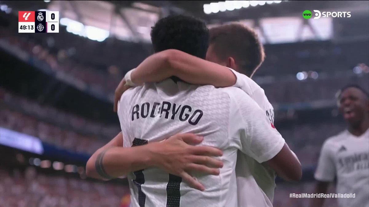 🇺🇾🔥 GOOOL de Fede Valverde que pone el 1-0 para el Real Madrid ante Valladolid. SIEMPRE EL HALCÓN URUGUAYO.