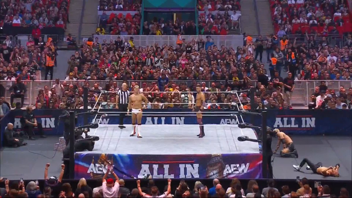 What a moment for Nigel McGuinness, Zack Sabre Jr and British Pro Wrestling! Order #AEWAllInLondon on PPV right now! 🔗 Nigel Mcguinness | ZSJ. Ⓥ