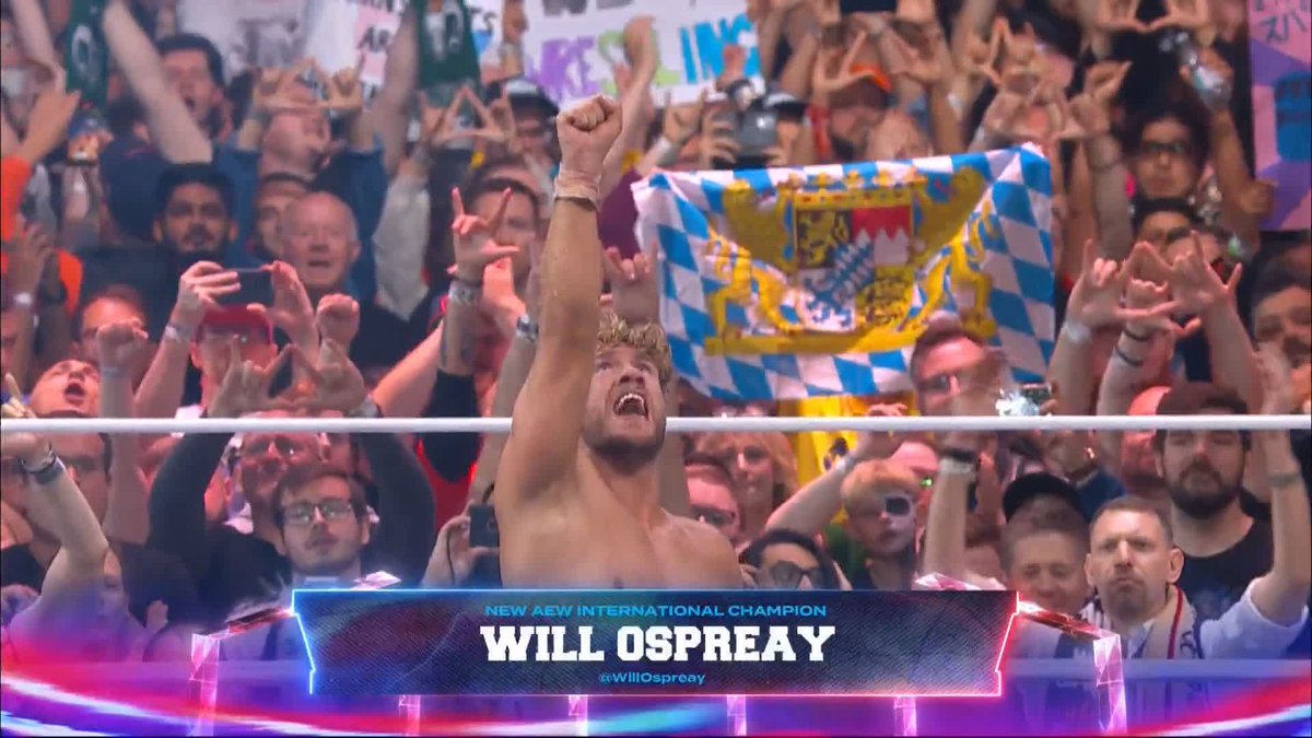 #ANDNEW #INTERNATIONALChampion! "The Aerial Assassin" Will Ospreay! Order #AEWAllInLondon LIVE on PPV right now! 🔗 Will Ospreay • ウィル・オスプレイ