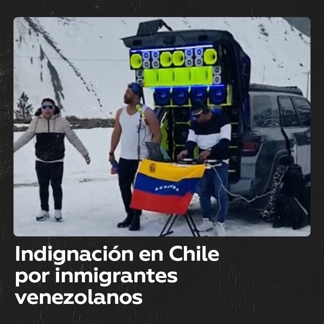 Inmigrantes venezolanos provocan descontento en una zona de descanso Controversia en la cordillera chilena por un grupo de inmigrantes venezolanos que llegó con música a alto volumen