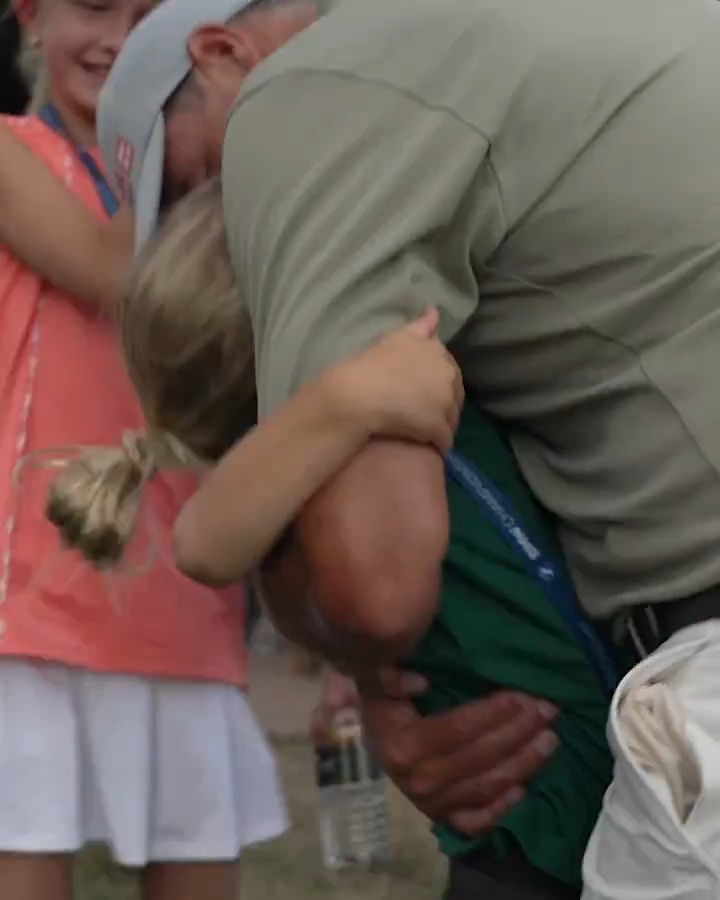 After falling just short of the victory, Adam Scott shared a special moment with his family.