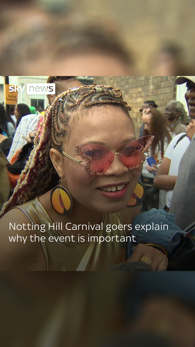 People attending this year's Notting Hill Carnival describe the annual event in one word and explain why it is significant More from Notting Hill Carnival ➡️