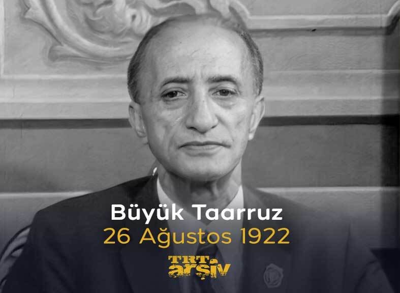 Zaferle sonuçlanan #BüyükTaarruz, 102 yıl önce bugün başladı. Başkomutan Mustafa Kemal Paşa, 26 Ağustos 1922’de harekât emrini verdi. 🇹🇷