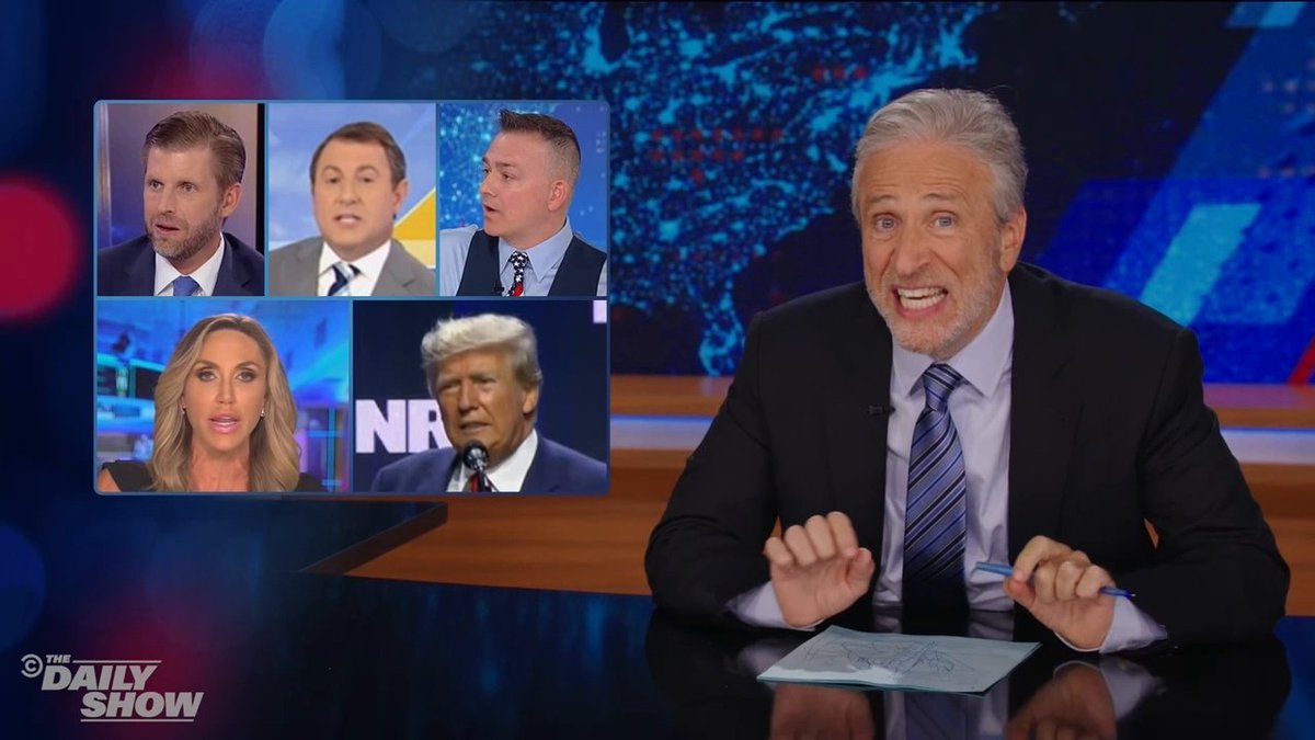 Jon Stewart exposes the hypocrisy of Republicans who fearmonger about crime in "Democrat-run cities" while enabling the flood of guns into those cities in the first place