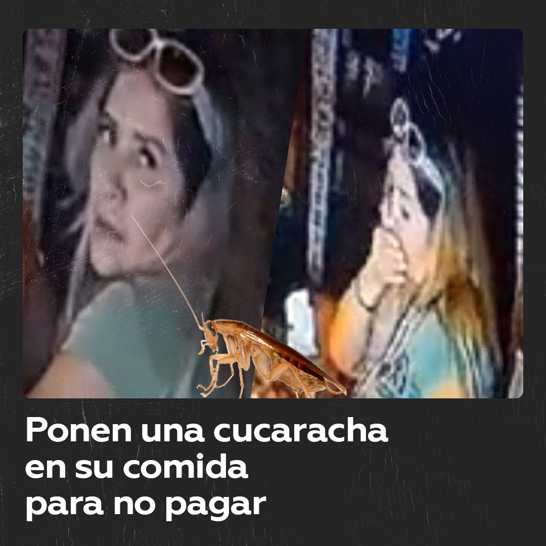 🤬 En Jalisco, México, un establecimiento de comidas acusó a una familia de haber puesto una cucaracha en el plato como excusa para no pagar la cuenta. 🎥 Más videos en: