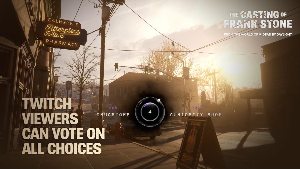 Invite your Twitch viewers to join you in The Casting of Frank Stone ✉️ With the power to vote on each nerve-racking decision thanks to the Twitch Integration feature, you won't just watch your favorite streamer - you'll control the outcome. Which direction will you choose?