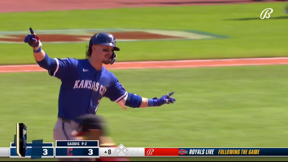 Hunter Gaddis had only given up three homers this season. Make that four, thanks to the clutch hitting of Bobby Witt Jr. #Royals
