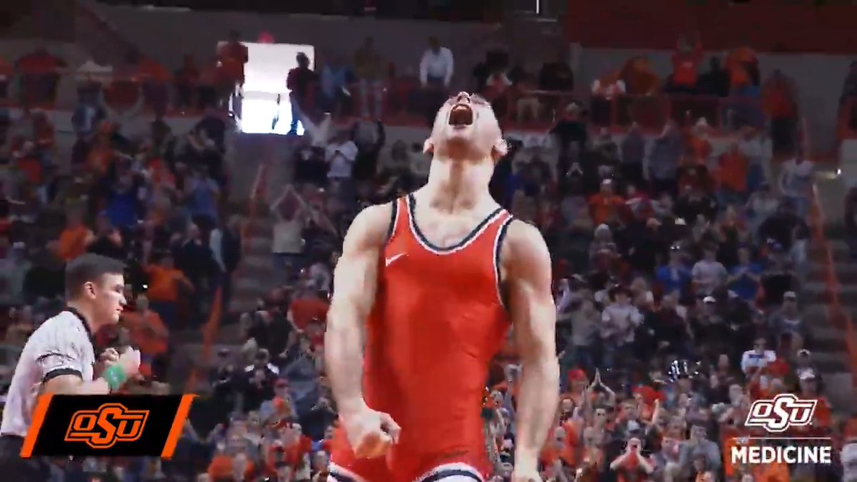 Nick Piccininni fights tomorrow at #DWCS he pinned Spencer Lee in 2019 at Oklahoma State 👀 potentially one of the wildest pins in college wrestling ever. definitely one of the loudest