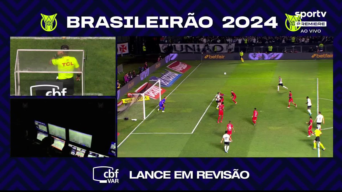 O gol anulado do Vasco. Arbitragem entendeu que o atacante Vegetti, em posição irregular, participou da jogada. Concorda? 🎥 sportv | Premiere | ge