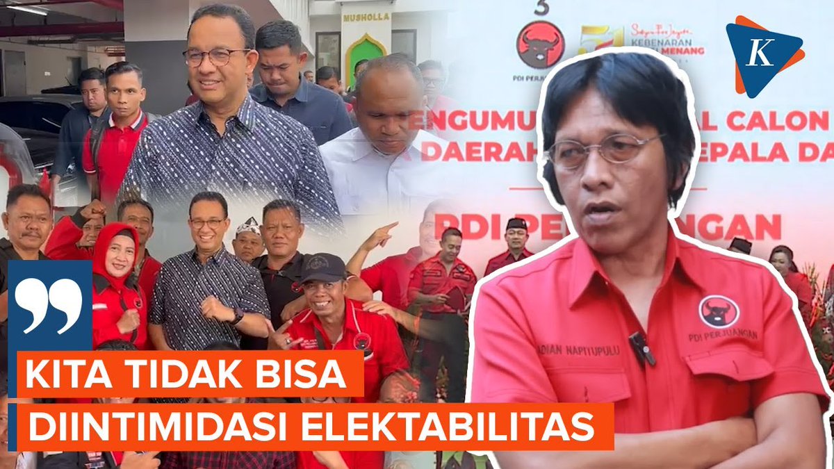 PDI-P Diisukan Tak Jadi Dukung Anies, Adian: PDI-P Tak Bisa Diintimidasi Elektabilitas! | #AdianNapitupulu #PDIP #AniesBaswedan #Pilkada2024