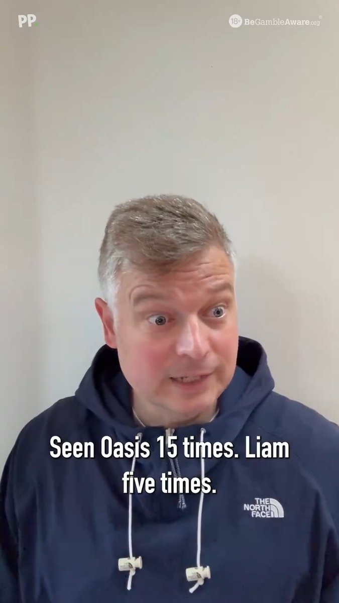 "Didn't see you at Knebworth in '96?" It's the worst Oasis fan you know...