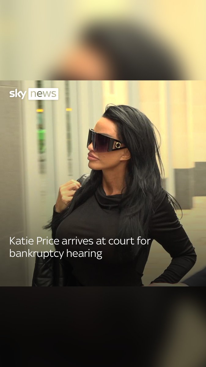 Katie Price has arrived in court for her latest bankruptcy hearing. Price, 46, was declared bankrupt in March due to an unpaid tax bill worth more than £750,000. More on this story: