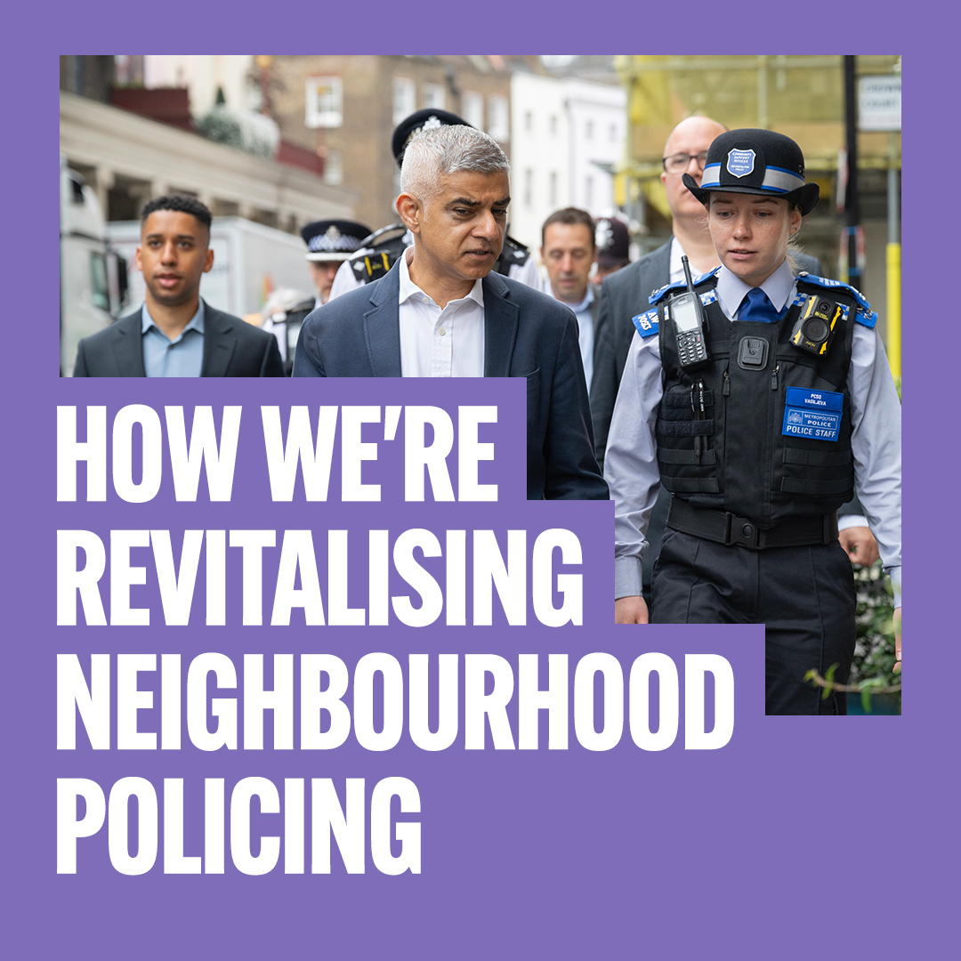 London’s communities are the eyes and ears of Metropolitan Police, and I’m making sure our local forces have the support they need to tackle those who commit crimes in our capital.
