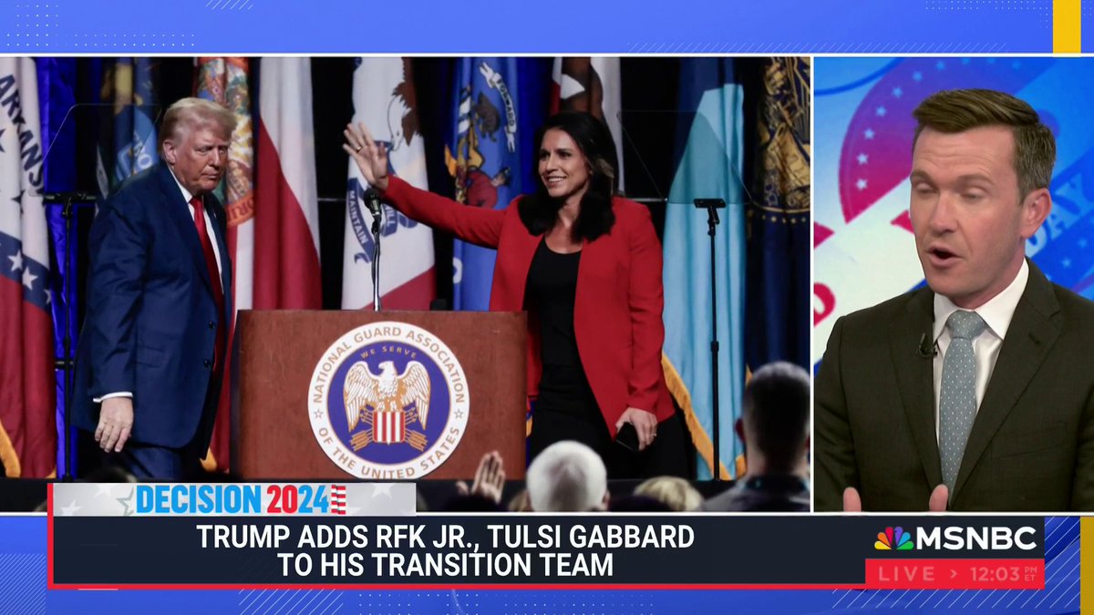 Trump names RFK Jr. and Tulsi Gabbard to transition team.