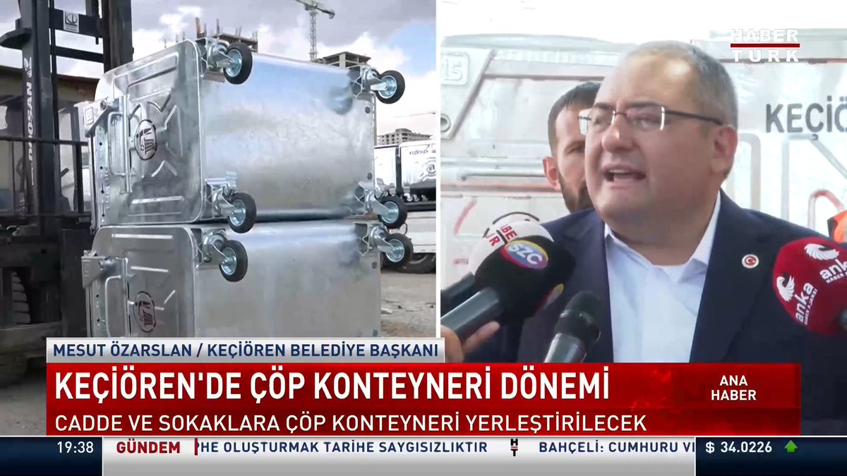 Keçiören'de çöp konteyneri dönemi Ankara Keçiören'de cadde ve sokaklara çöp konteyneri yerleştirilecek.