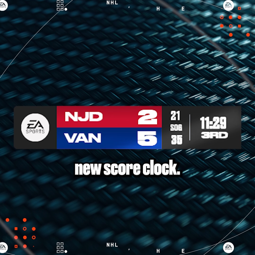 First look at the new Scoreclock in #NHL25 ⏰