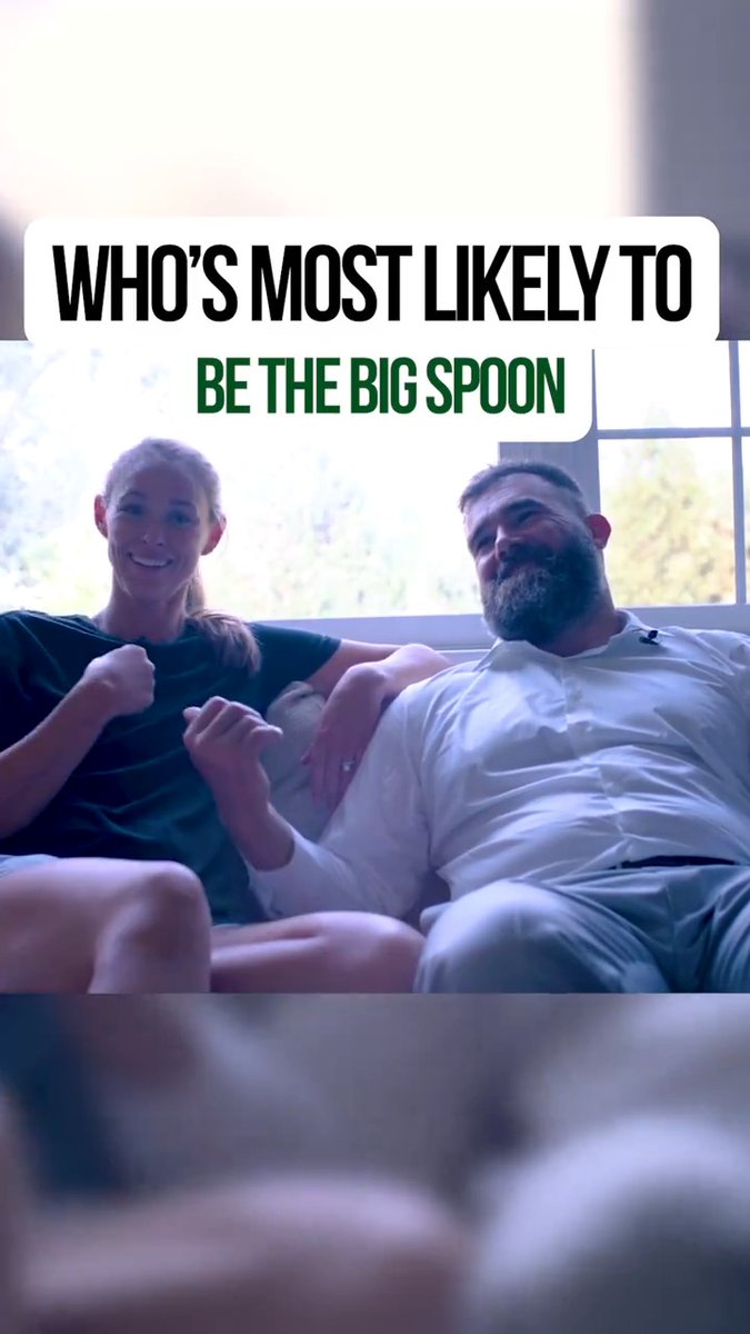 Kylie being the big spoon seems accurate 😅 Jason Kelce | New Heights | Philadelphia Eagles