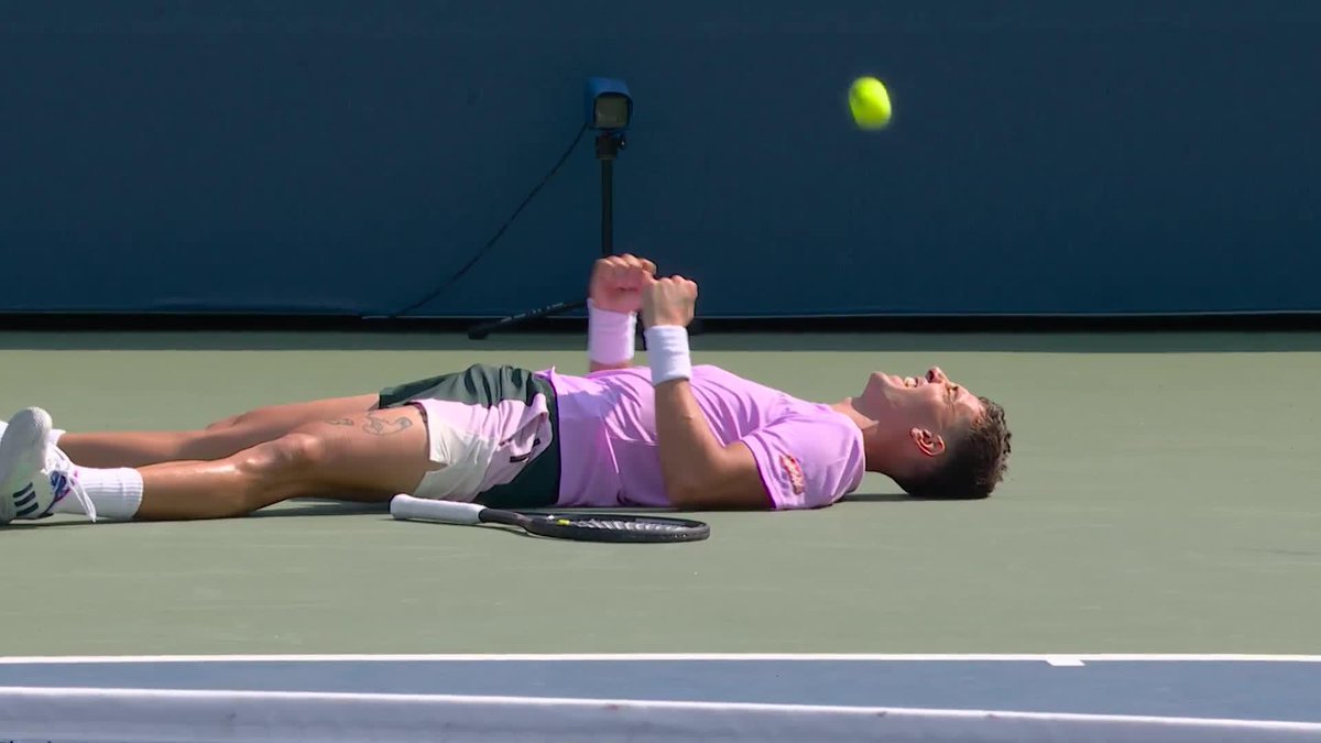 AUSSIE, AUSSIE, AUSSIE 🇦🇺 Thanasi Kokkinakis notches the biggest win of his career at Grand Slam level!