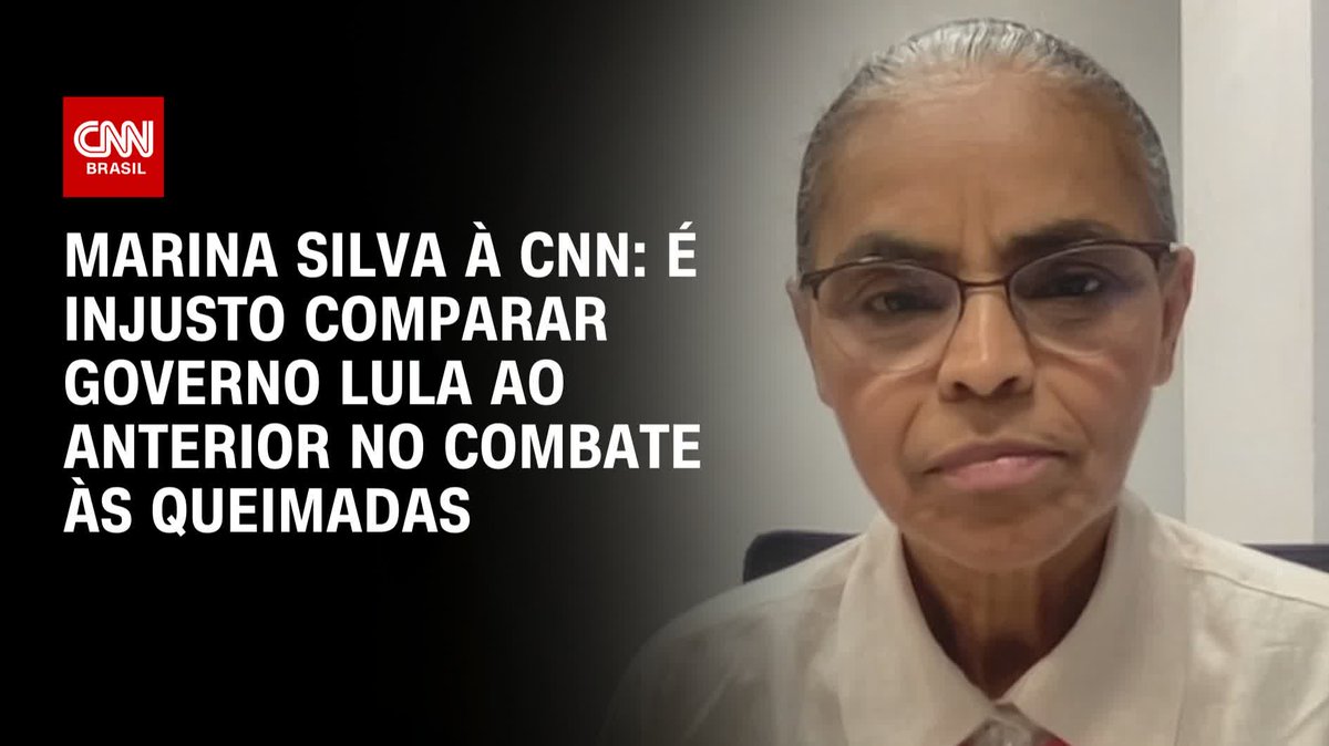 A ministra do Meio Ambiente e Mudança do Clima, Marina Silva, afirmou à CNN que é injusto comparar o enfrentamento das queimadas no governo de Luiz Inácio Lula da Silva (PT) ao anterior, de Jair Bolsonaro (PL). #CNNBrasil