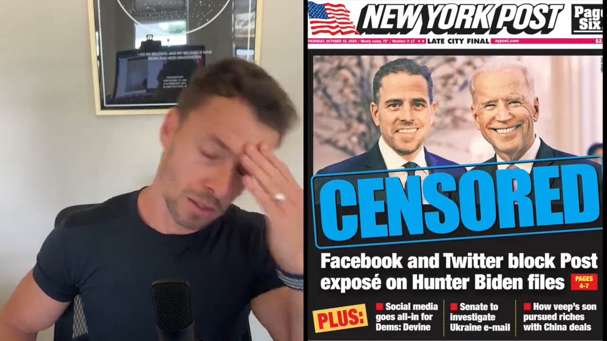 MORE LIES! So I'm told by Donald Trump and Republican politicians that Zuckerberg admitted that the Biden-Harris admin committed "election interference" when they 'forced' Facebook to remove the Hunter Biden story in the Fall of 2020. OOPS, thats right, Joe Biden was a private citizen and Harris was a California Senator in the Fall of 2020. It's important to remember that Facebook took down the New York Post article in September 2020, months before Biden and Harris were even in office. They didn't assume their roles in the White House until January 20th, 2021. Trump was President at the time and the FBI was headed by his appointee, Christopher Wray.