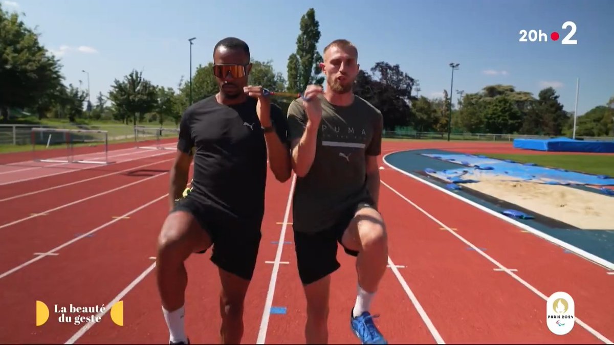🔥🔥 Dans les secrets du sprint en duo, épreuve des Jeux Paralympiques pour les athlètes aveugles et leurs guides. 👏 La "beauté du geste" décrypte cette prouesse alliant vitesse et chorégraphie, grâce à Timothée Adolphe et Jeffrey Lami. Merci à eux ! #paris2024 @infofrance2