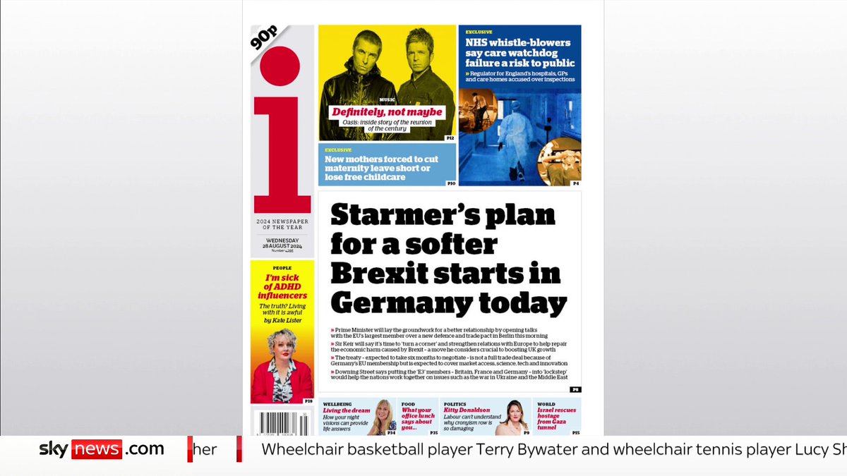 What is on Wednesday's front pages? Sky's Barbara Serra is joined by Conservative commentator Tim Montgomerie 🇬🇧 and journalist and broadcaster Jenny Kleeman. #PressPreview 📺 Sky 501, Virgin 602, Freeview 233 and YouTube