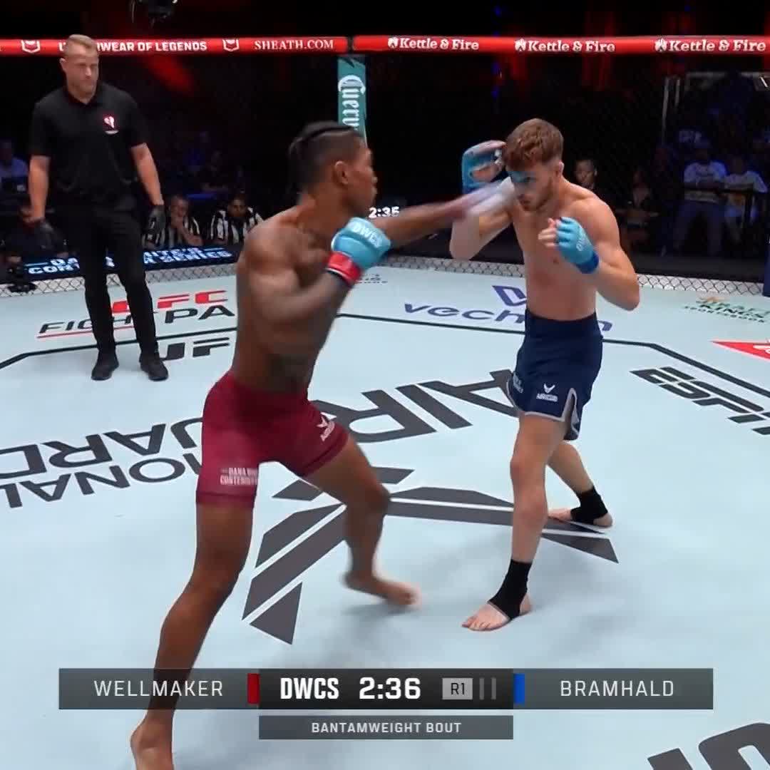 HE ONLY NEEDED ONE SHOT 🤯 Malcolm Wellmaker gets the KO in round 1! #DWCS