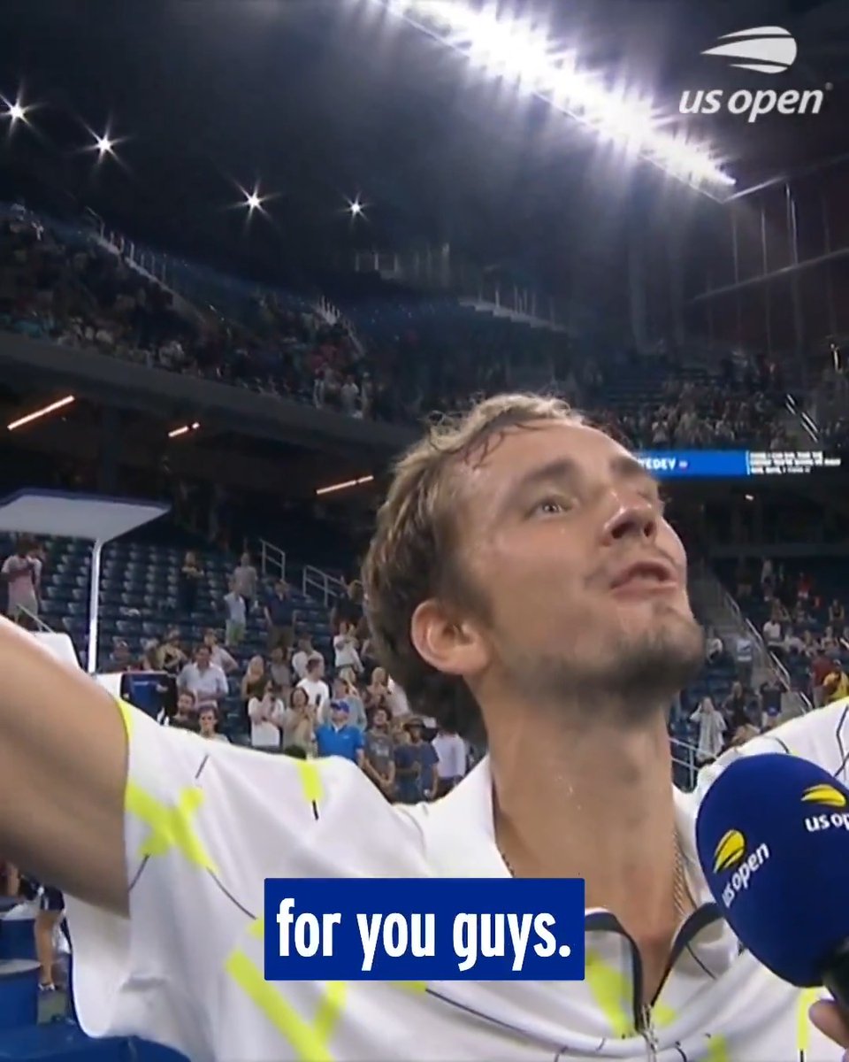 Daniil Medvedev on the 5 year anniversary of this famous moment “There are some things in my career I’m not happy about, but this interview was probably my best ever after a match. I absolutely love it. If people want to celebrate, I’m there for it.” 😂