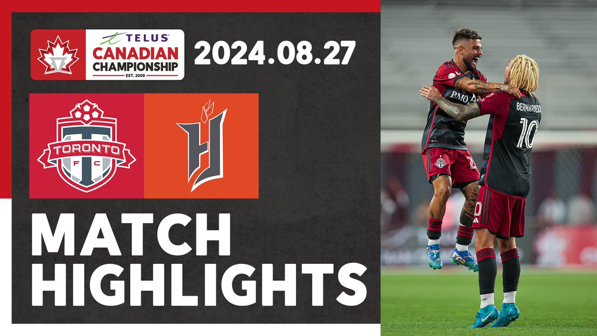 Re-live tonight's Semi-Final clash between TFC and Forge FC! #CanChamp