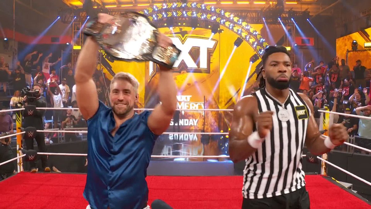 EVERYTHING just changed!!! Trick Williams is now the Special Guest Referee for the NXT Championship Match at #NXTNoMercy! 😱 #WWENXT